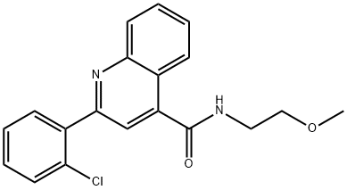 2-(2-chlorophenyl)-N-(2-methoxyethyl)quinoline-4-carboxamide Structure