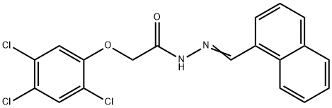 N-[(E)-naphthalen-1-ylmethylideneamino]-2-(2,4,5-trichlorophenoxy)acetamide Structure