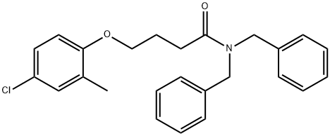 N,N-dibenzyl-4-(4-chloro-2-methylphenoxy)butanamide Structure