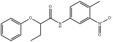 N-(4-methyl-3-nitrophenyl)-2-phenoxybutanamide Structure
