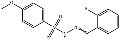 N-[(E)-(2-fluorophenyl)methylideneamino]-4-methoxybenzenesulfonamide Structure
