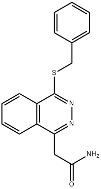 2-(4-benzylsulfanylphthalazin-1-yl)acetamide 구조식 이미지