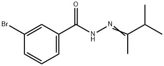 3-bromo-N-[(E)-3-methylbutan-2-ylideneamino]benzamide Structure