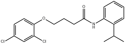 4-(2,4-dichlorophenoxy)-N-(2-propan-2-ylphenyl)butanamide Structure