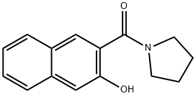 (3-hydroxynaphthalen-2-yl)-pyrrolidin-1-ylmethanone 구조식 이미지