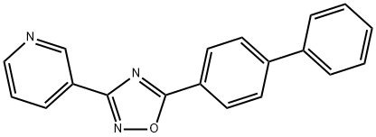 5-(4-phenylphenyl)-3-pyridin-3-yl-1,2,4-oxadiazole Structure