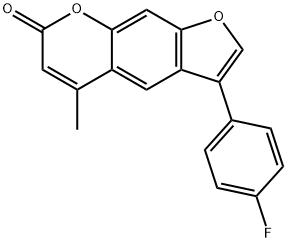 3-(4-fluorophenyl)-5-methylfuro[3,2-g]chromen-7-one Structure