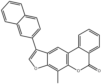 7-methyl-10-naphthalen-2-yl-[1]benzofuro[6,5-c]isochromen-5-one Structure