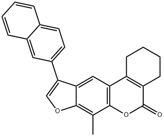 7-methyl-10-naphthalen-2-yl-1,2,3,4-tetrahydro-[1]benzofuro[6,5-c]isochromen-5-one Structure