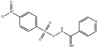 [(E)-[amino(pyridin-4-yl)methylidene]amino] 4-nitrobenzenesulfonate 구조식 이미지