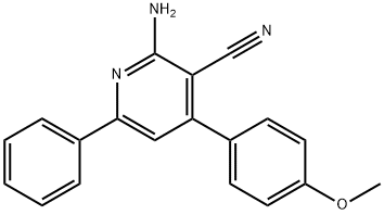 2-amino-4-(4-methoxyphenyl)-6-phenylpyridine-3-carbonitrile Structure