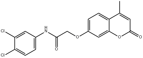 N-(3,4-dichlorophenyl)-2-(4-methyl-2-oxochromen-7-yl)oxyacetamide Structure