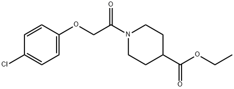 ethyl 1-[2-(4-chlorophenoxy)acetyl]piperidine-4-carboxylate Structure