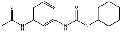 N-[3-(cyclohexylcarbamoylamino)phenyl]acetamide 구조식 이미지