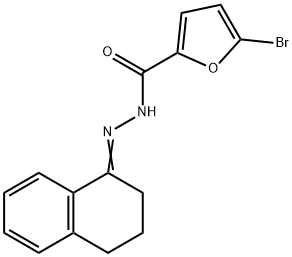 5-bromo-N-[(Z)-3,4-dihydro-2H-naphthalen-1-ylideneamino]furan-2-carboxamide 구조식 이미지