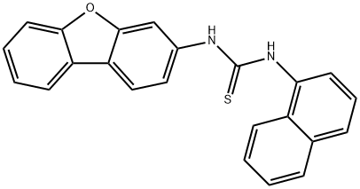 1-dibenzofuran-3-yl-3-naphthalen-1-ylthiourea Structure