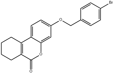 3-[(4-bromophenyl)methoxy]-7,8,9,10-tetrahydrobenzo[c]chromen-6-one Structure