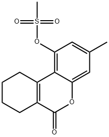 (3-methyl-6-oxo-7,8,9,10-tetrahydrobenzo[c]chromen-1-yl) methanesulfonate Structure