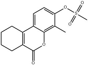 (4-methyl-6-oxo-7,8,9,10-tetrahydrobenzo[c]chromen-3-yl) methanesulfonate Structure