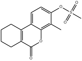 (4-methyl-6-oxo-7,8,9,10-tetrahydrobenzo[c]chromen-3-yl) methanesulfonate 구조식 이미지