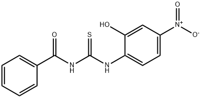 N-[(2-hydroxy-4-nitrophenyl)carbamothioyl]benzamide 구조식 이미지