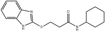 3-(1H-benzimidazol-2-ylsulfanyl)-N-cyclohexylpropanamide Structure