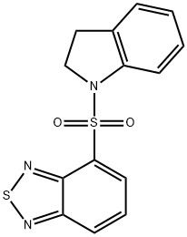 4-(2,3-dihydroindol-1-ylsulfonyl)-2,1,3-benzothiadiazole 구조식 이미지