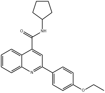 N-cyclopentyl-2-(4-ethoxyphenyl)quinoline-4-carboxamide Structure