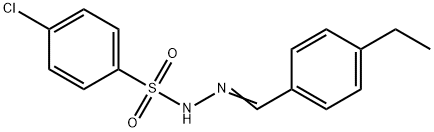4-chloro-N-[(E)-(4-ethylphenyl)methylideneamino]benzenesulfonamide 구조식 이미지