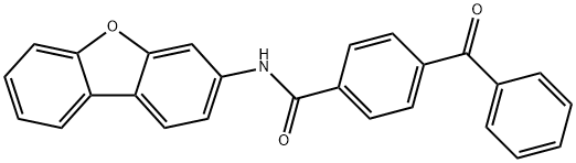 4-benzoyl-N-dibenzofuran-3-ylbenzamide 구조식 이미지