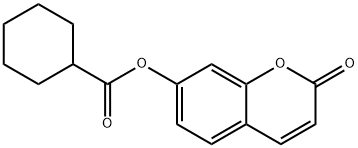 (2-oxochromen-7-yl) cyclohexanecarboxylate 구조식 이미지