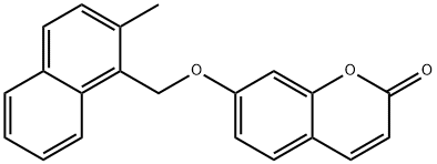 7-[(2-methylnaphthalen-1-yl)methoxy]chromen-2-one 구조식 이미지