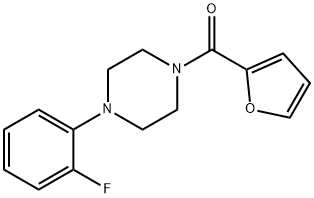 [4-(2-fluorophenyl)piperazin-1-yl]-(furan-2-yl)methanone 구조식 이미지