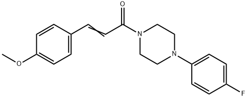 (E)-1-[4-(4-fluorophenyl)piperazin-1-yl]-3-(4-methoxyphenyl)prop-2-en-1-one Structure