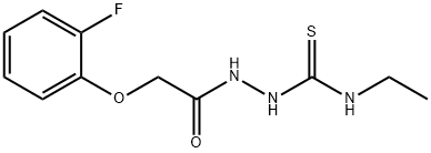 1-ethyl-3-[[2-(2-fluorophenoxy)acetyl]amino]thiourea 구조식 이미지