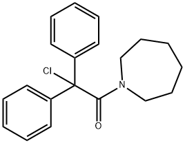 1-(azepan-1-yl)-2-chloro-2,2-diphenylethanone Structure