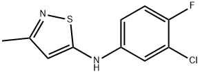 N-(3-chloro-4-fluorophenyl)-3-methyl-1,2-thiazol-5-amine Structure