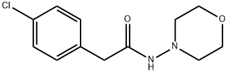 2-(4-chlorophenyl)-N-morpholin-4-ylacetamide 구조식 이미지