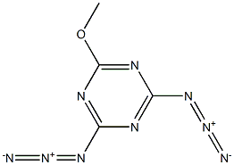 2,4-diazido-6-methoxy-1,3,5-triazine 구조식 이미지