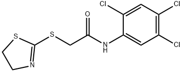 2-(4,5-dihydro-1,3-thiazol-2-ylsulfanyl)-N-(2,4,5-trichlorophenyl)acetamide Structure