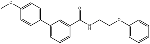3-(4-methoxyphenyl)-N-(2-phenoxyethyl)benzamide 구조식 이미지
