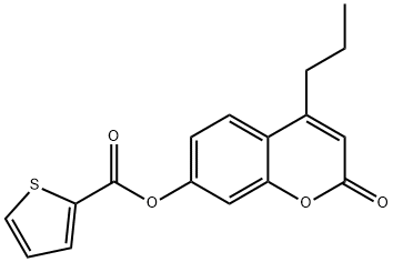 (2-oxo-4-propylchromen-7-yl) thiophene-2-carboxylate Structure