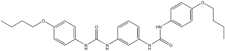 1-(4-butoxyphenyl)-3-[3-[(4-butoxyphenyl)carbamoylamino]phenyl]urea Structure