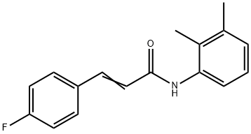 (E)-N-(2,3-dimethylphenyl)-3-(4-fluorophenyl)prop-2-enamide 구조식 이미지