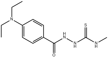 1-[[4-(diethylamino)benzoyl]amino]-3-methylthiourea Structure