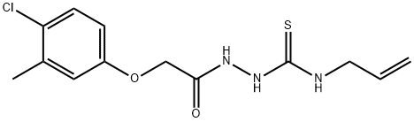 1-[[2-(4-chloro-3-methylphenoxy)acetyl]amino]-3-prop-2-enylthiourea Structure