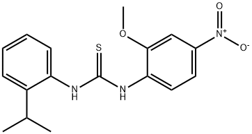 1-(2-methoxy-4-nitrophenyl)-3-(2-propan-2-ylphenyl)thiourea Structure