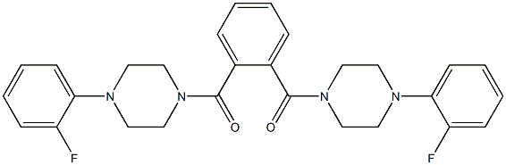 [2-[4-(2-fluorophenyl)piperazine-1-carbonyl]phenyl]-[4-(2-fluorophenyl)piperazin-1-yl]methanone Structure