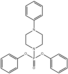 1-diphenoxyphosphoryl-4-phenylpiperazine Structure