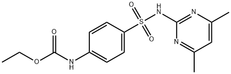 ethyl N-[4-[(4,6-dimethylpyrimidin-2-yl)sulfamoyl]phenyl]carbamate 구조식 이미지